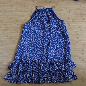 CeCe Blue Floral Kids Dress